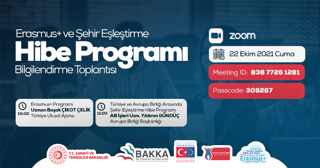 Erasmus+ ve Şehir Eşleştirme Hibe Programı Bilgilendirme Toplantısı