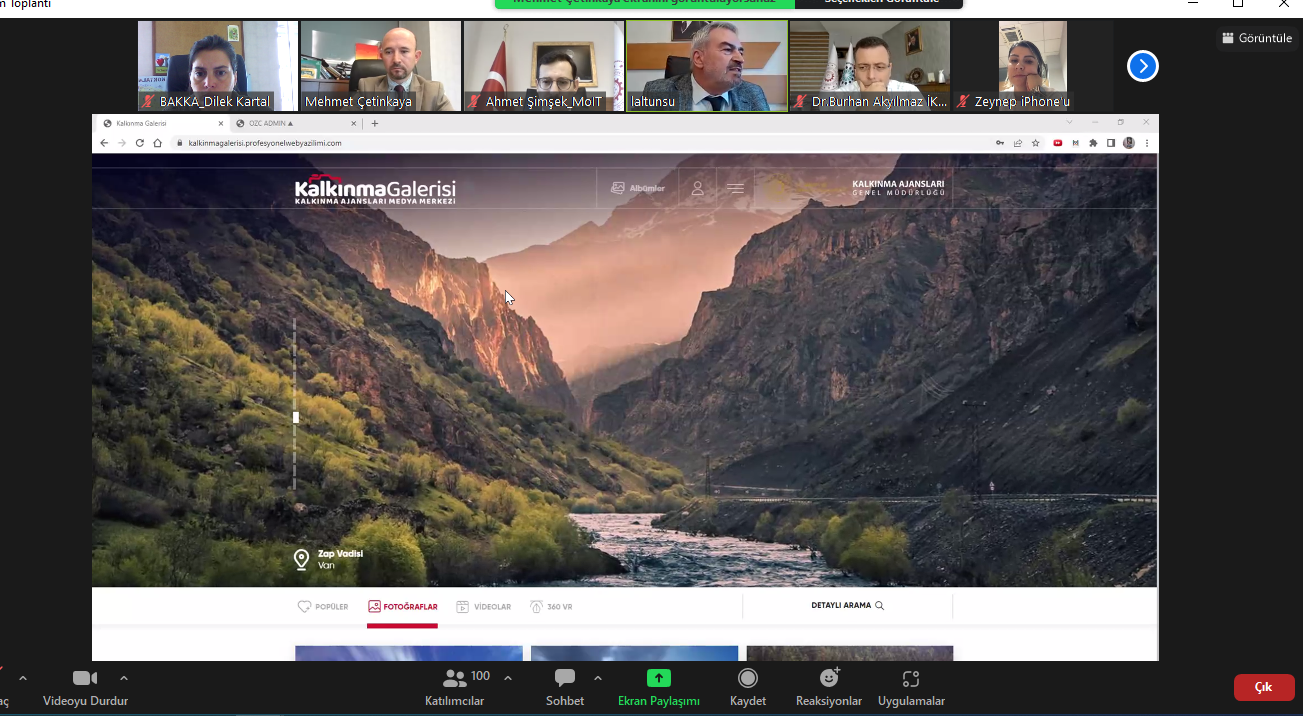 ’Kalkınma Galerisi’’ İnternet Sitesi İstişare Toplantısı Gerçekleştirildi